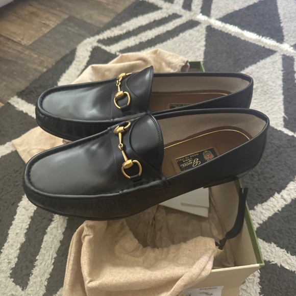 Black Gucci Betis Glamour Nero loafers main image 6